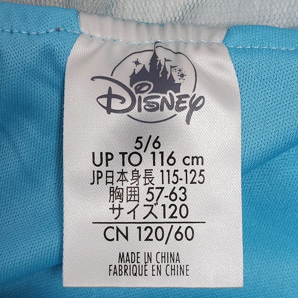 Disney Elsa Frozen Blue Sequin Glitter Costume Dress Girls Size 5/6 Princess - Picture 3 of 6